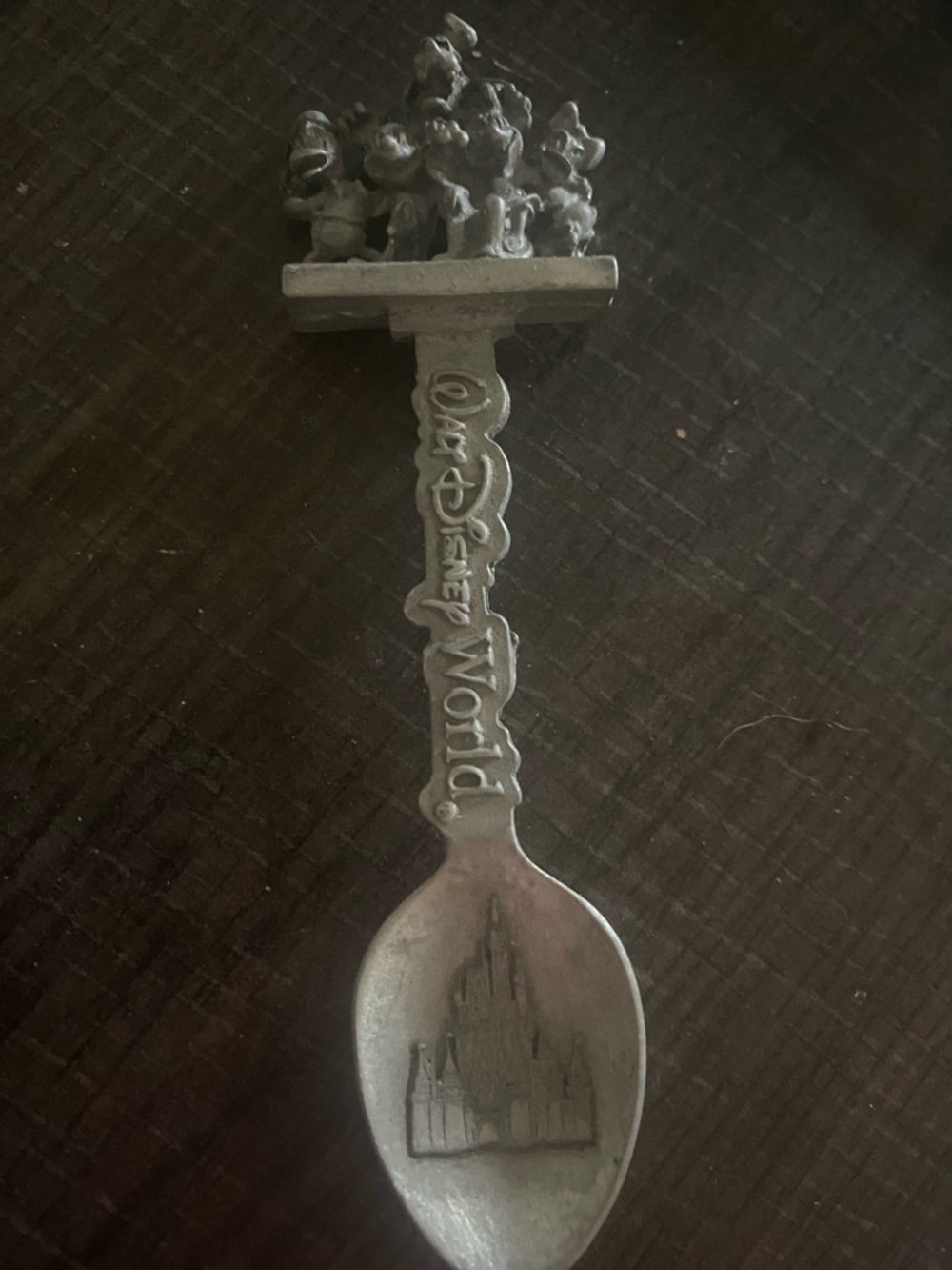 Disney Pewter Walt Disney World Souvenir Spoon - Silver Tone